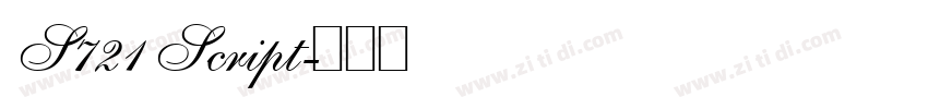 S721 Script字体转换